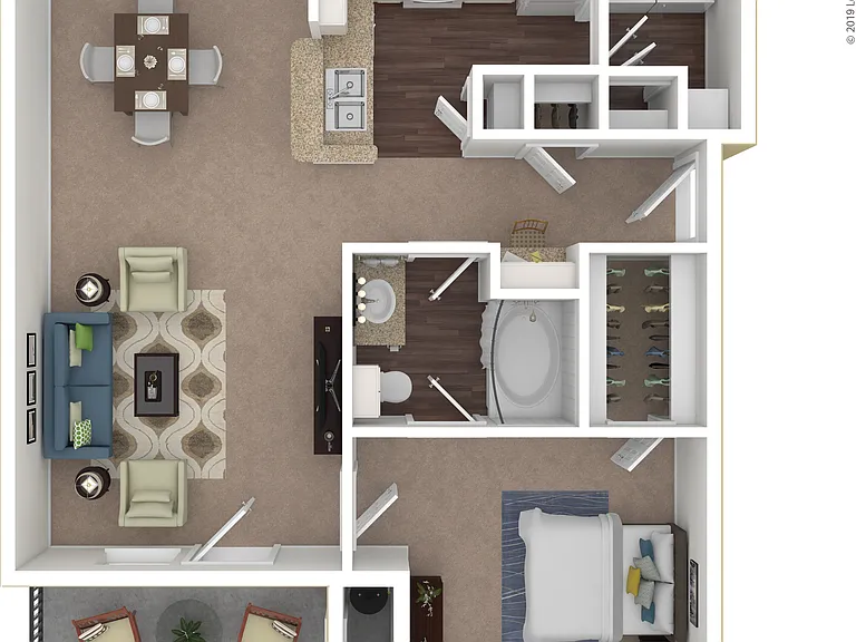 1X1SM: Beds - 1: Baths - 1: SqFt Range - 852 to 852