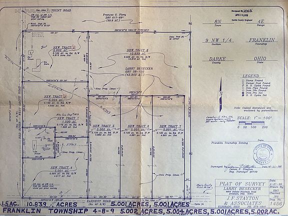 Original Plat Survey Map
