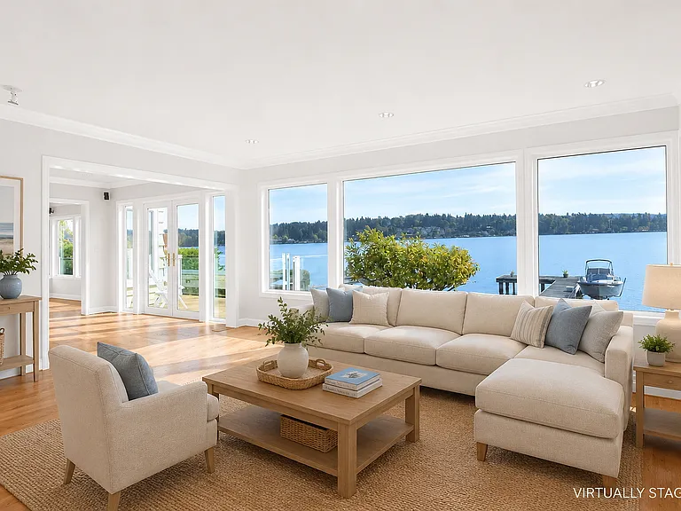 Living room staged