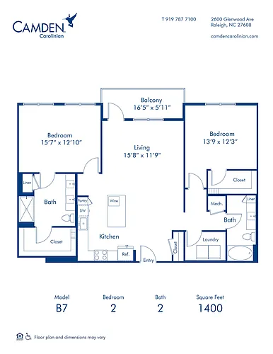 Floor plan B7