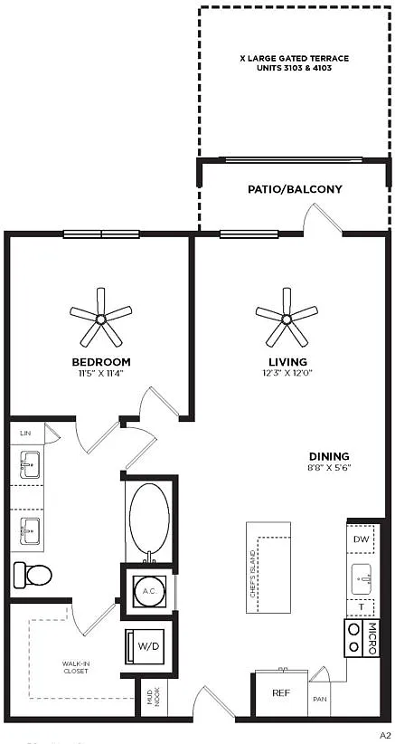 Floor plan A2-Aquamarine