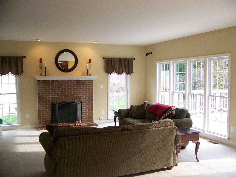 Family Room with wood burning fireplace