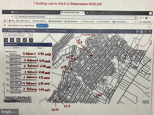 7 Building Lots In Shawneeland, Winchester, VA 22602