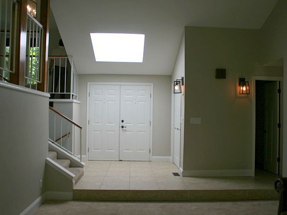 Entryway with skylight