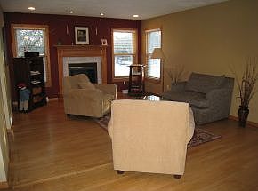 Living Room w/ Hardwood Flrs