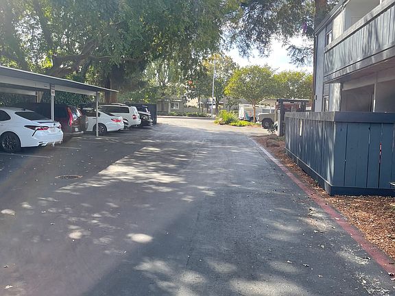 Parking lot. We have open space parking on a first come, first serve basis.