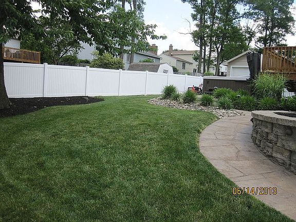 Beautiful fenced yard
