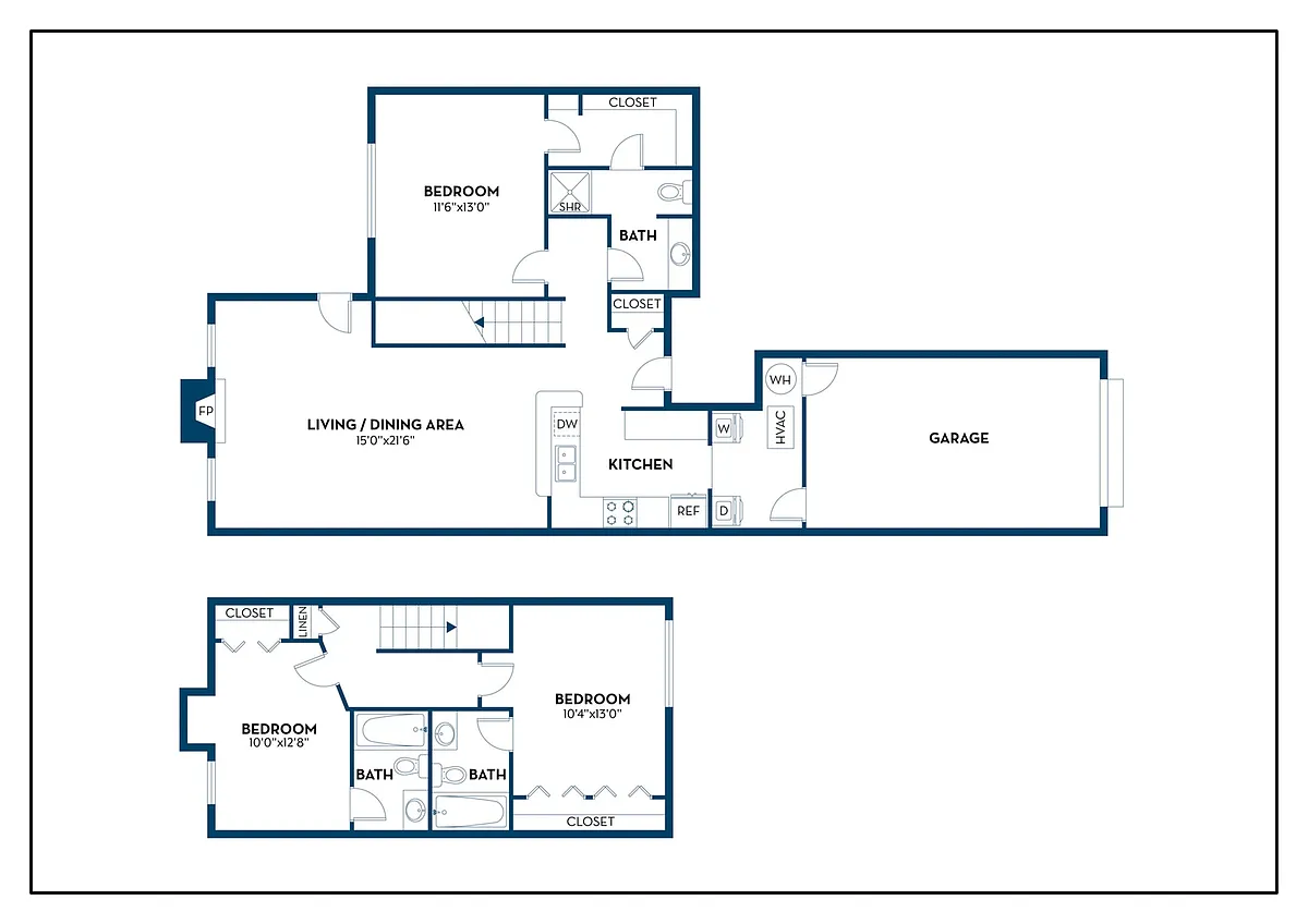 Floor plan Birmingham (Townhome)