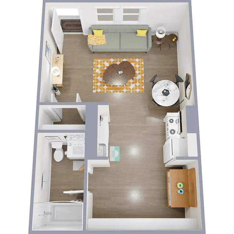 Floor plan Small Studio