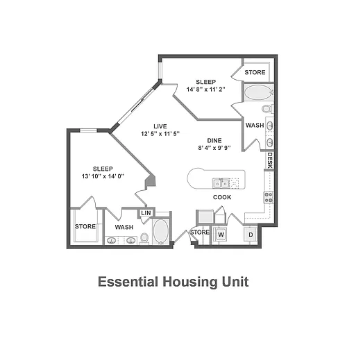 Floor plan B3.P8