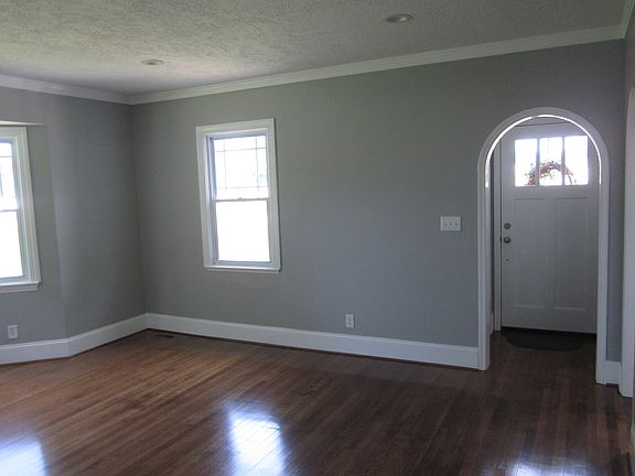 L. R. looking at front door