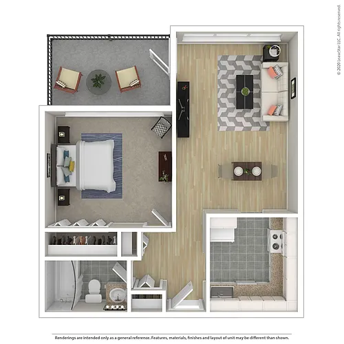 Floor plan One Bedroom