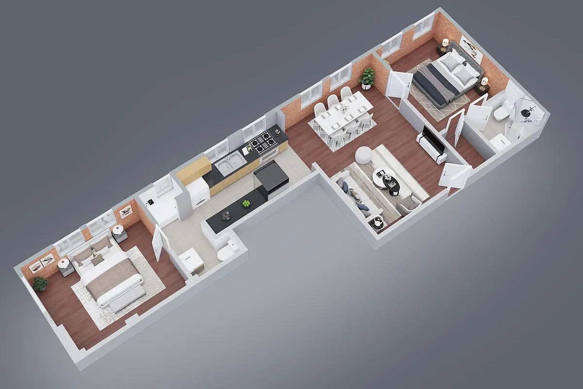 Floor plan Two Bedroom