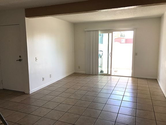 Living room, patio and entry