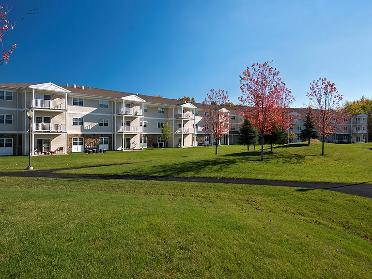 Green space and paved paths