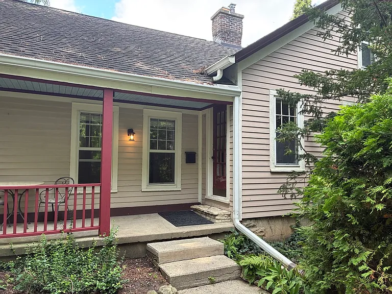 front porch and door