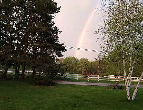 From the front door