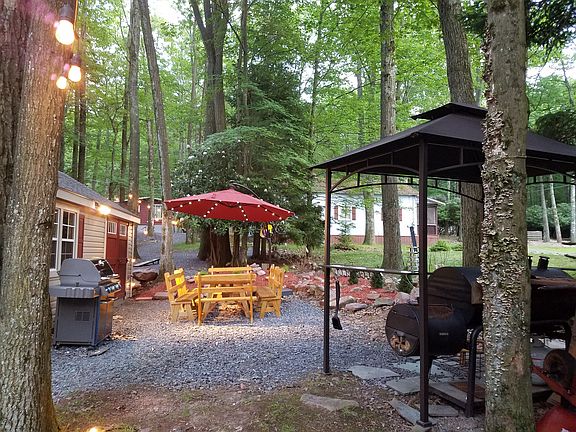 Newly hardscaped backyard