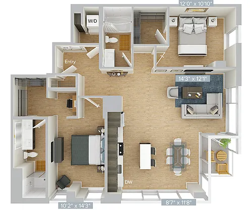 Floor plan B10-1312