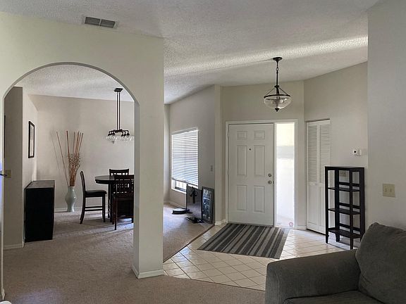 front entry way and dinning room
