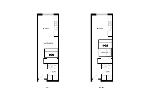 Floor plan Flex Studio