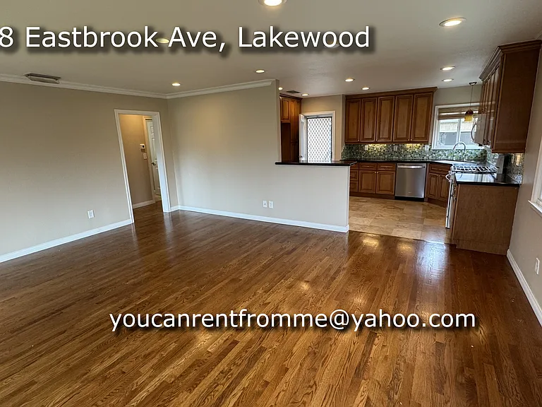 View from Entry of Living Room and Kitchen