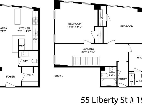 2nd image of 55 Liberty St Unit 1920A