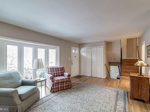 Large Living Room with Hardwood Flooring