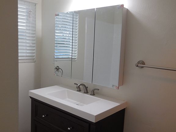 New bath vanity, lights , medicine cabinet