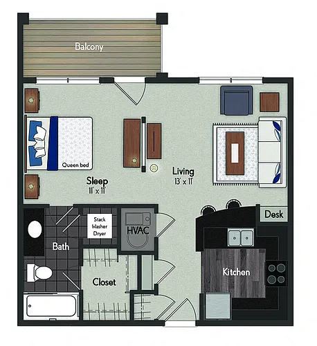 Floor plan Monroe