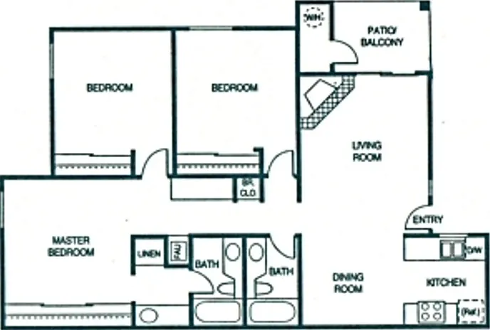 Three Bedroom Floor Plan Three Bedroom Floor Plan