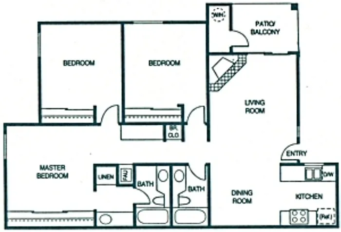 Floor plan 3A25C