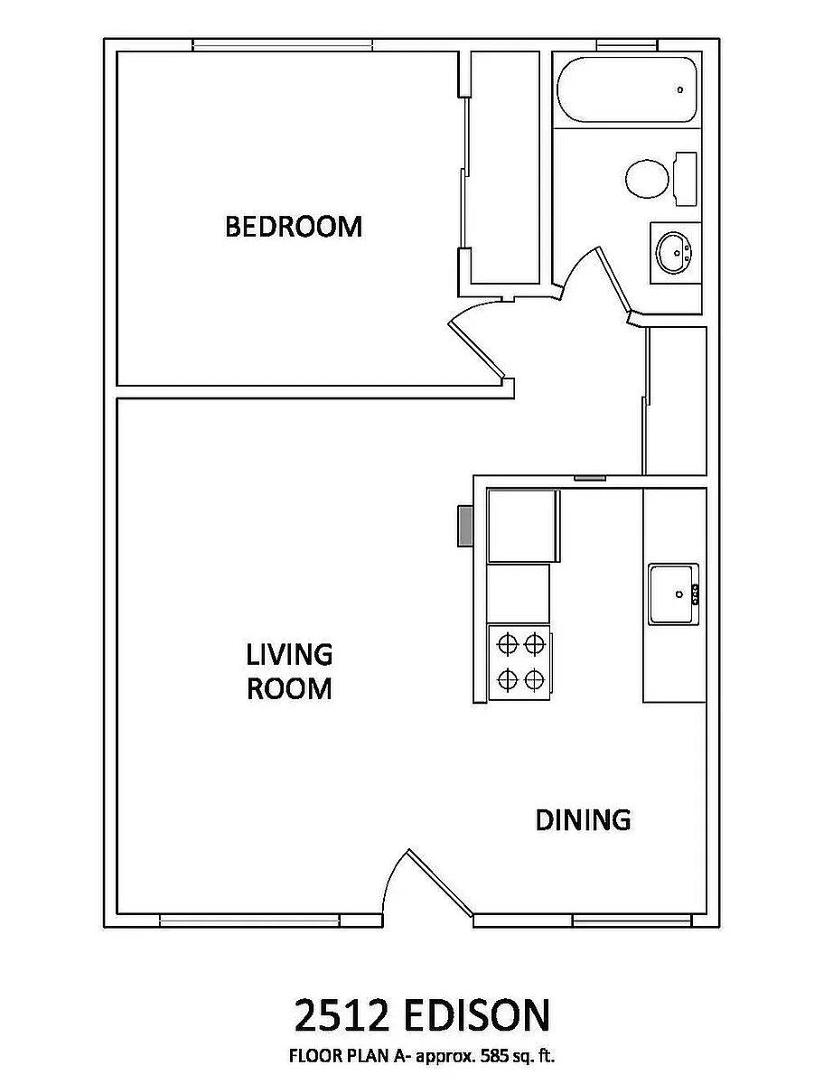 Floor plan One Bedroom