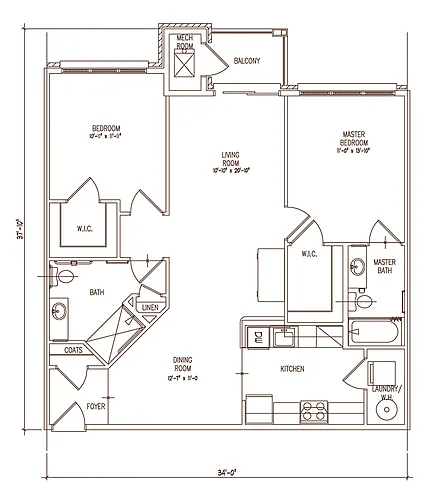 Floor plan 2A2