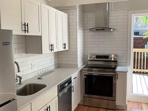 Kitchen out to private deck