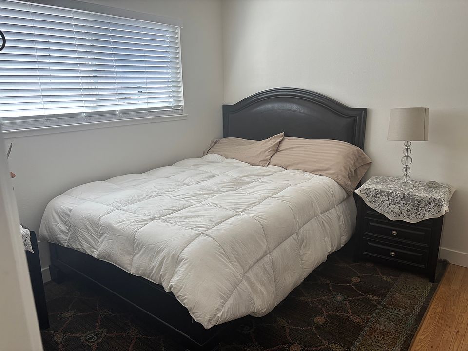 Rooms comes furnished.