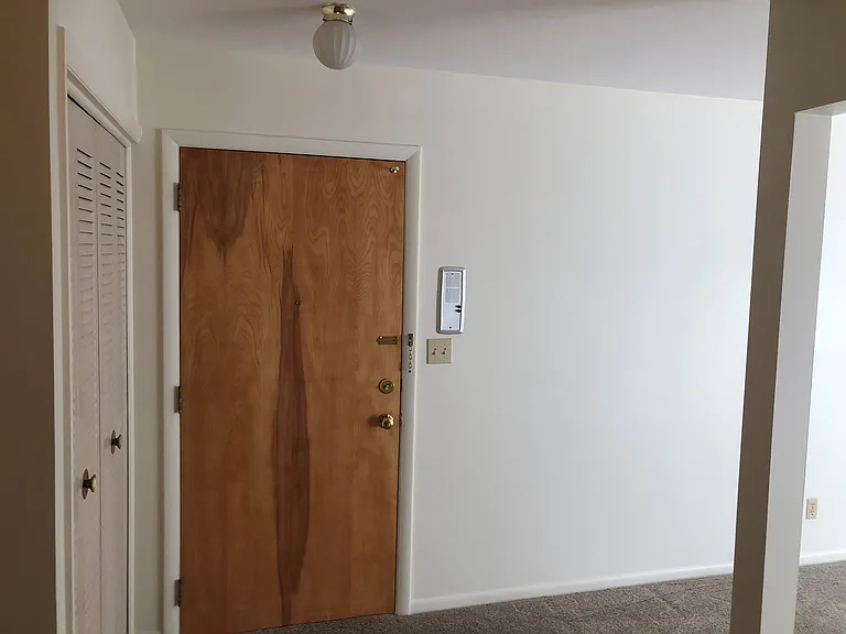 Entry door, recently refinished.