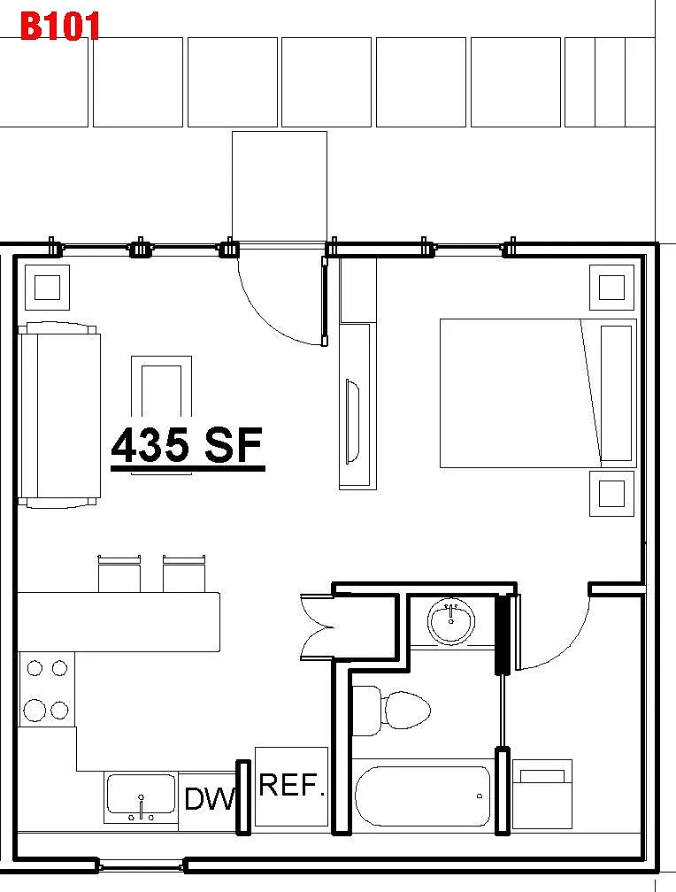 Floor plan B101