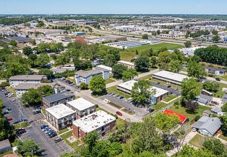 Aerial view of Apartment complex