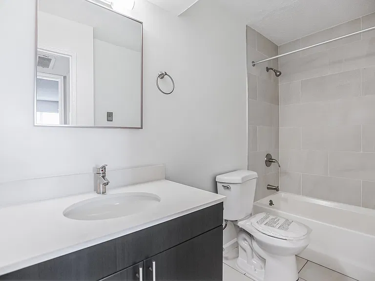 Transform your daily routine in the stylish bathroom of Hamilton Estates Apartments. Enjoy modern finishes, ample space, and a serene atmosphere. Elevate your living experience today. Schedule your tour and see it for yourself!