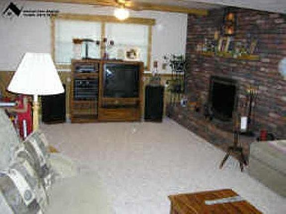 Family room with fireplace