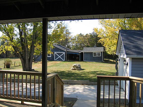 View off covered Deck