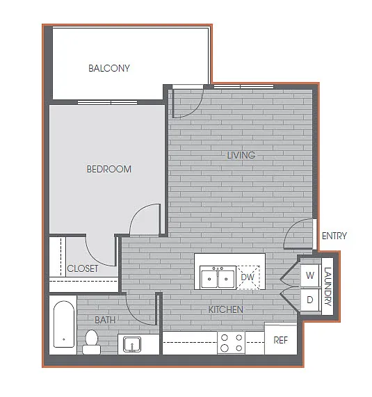 Floor plan 1X1