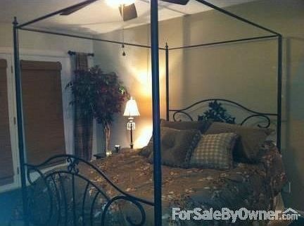 Huge Master Bedroom with a great view! : New French doors leads out onto a new custom wooden deck! M