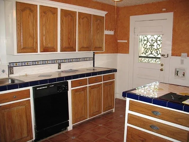 Dishwasher in kitchen