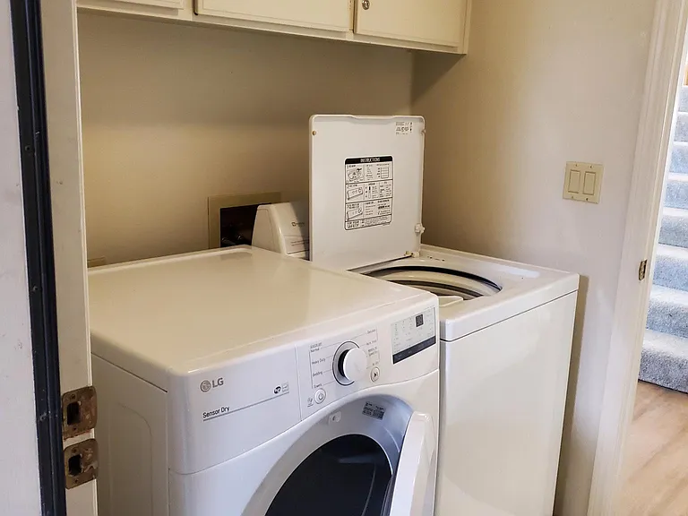 washroom/laundry - washer/dryer entry from garage.