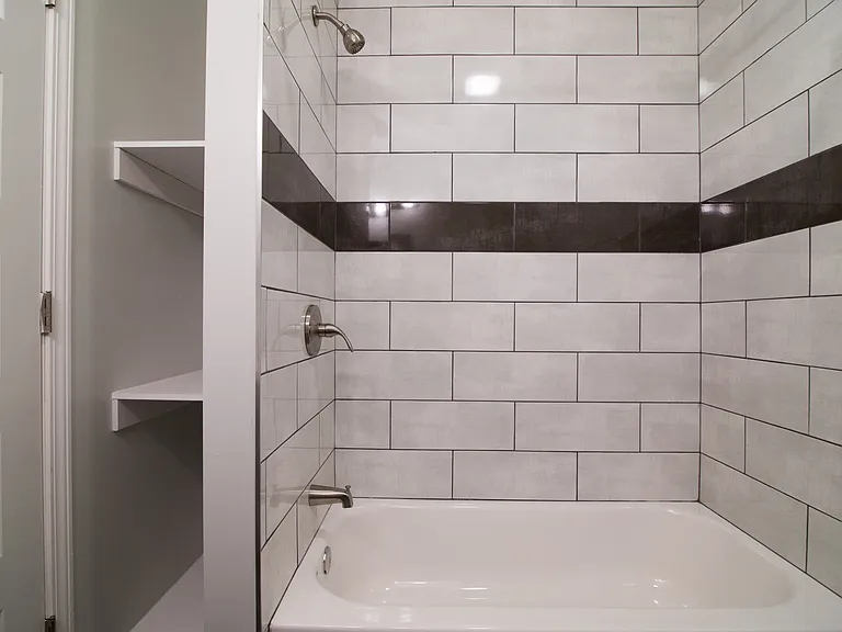 built in storage shelves