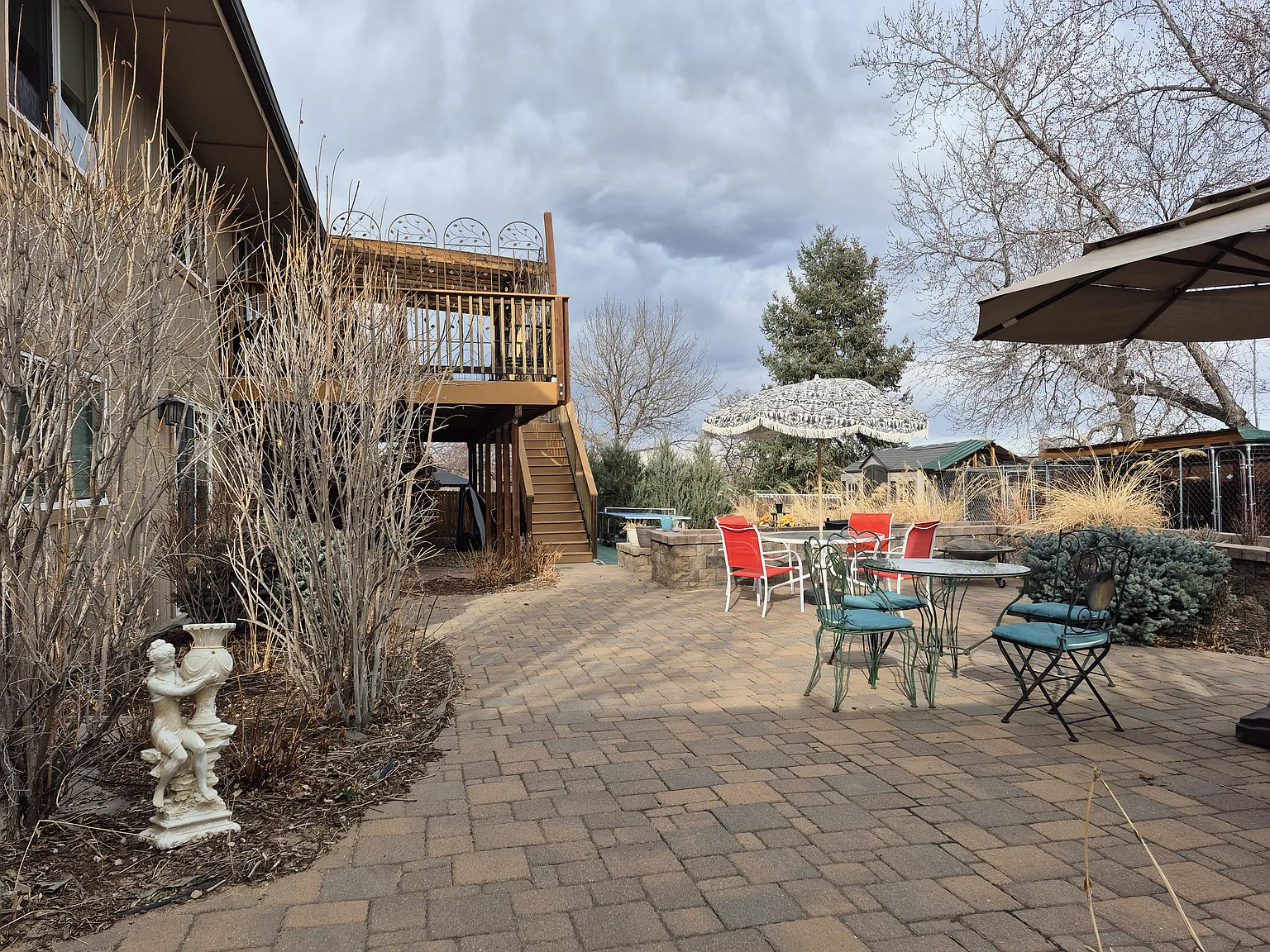 View of patio.