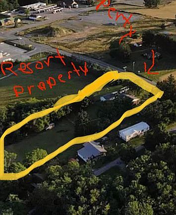 Our adjoins Flat Top Resort