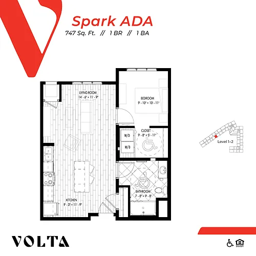 Floor plan Spark ADA